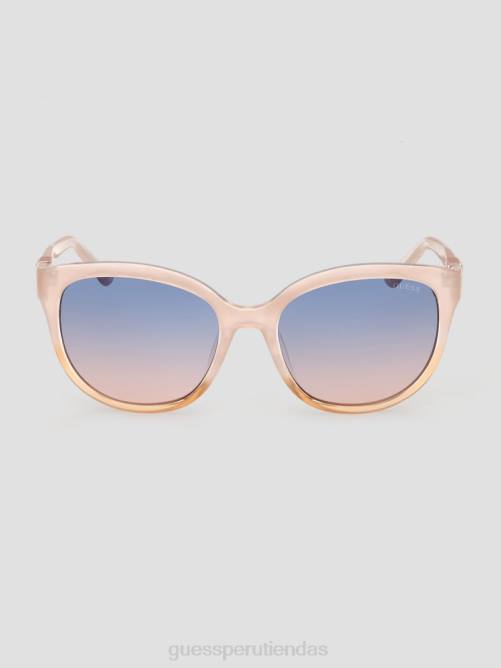 GUESS gafas de sol tipo ojo de gato de plástico lechoso mujer 0P8X3749 rubor accesorio