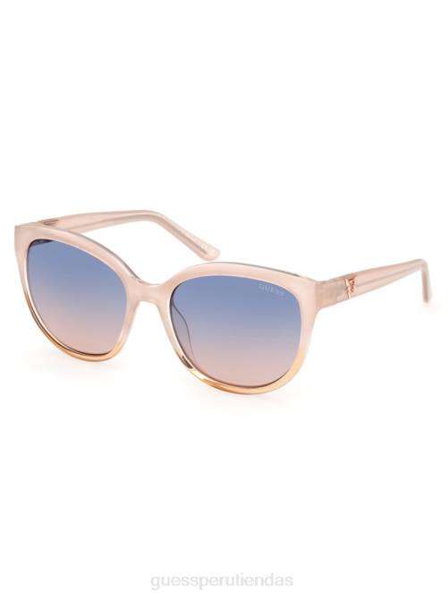 GUESS gafas de sol tipo ojo de gato de plástico lechoso mujer 0P8X3749 rubor accesorio