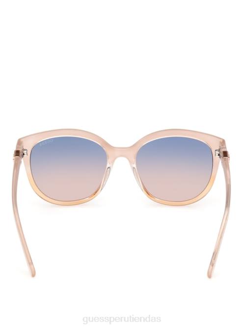 GUESS gafas de sol tipo ojo de gato de plástico lechoso mujer 0P8X3749 rubor accesorio