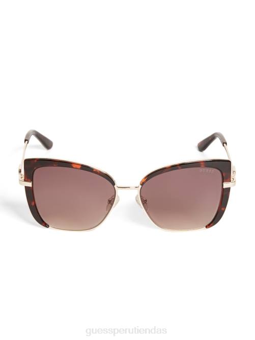 GUESS gafas de sol tipo ojo de gato teñidas mujer 0P8X3755 habana oscuro/brn degradado accesorio