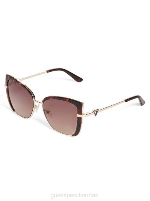 GUESS gafas de sol tipo ojo de gato teñidas mujer 0P8X3755 habana oscuro/brn degradado accesorio