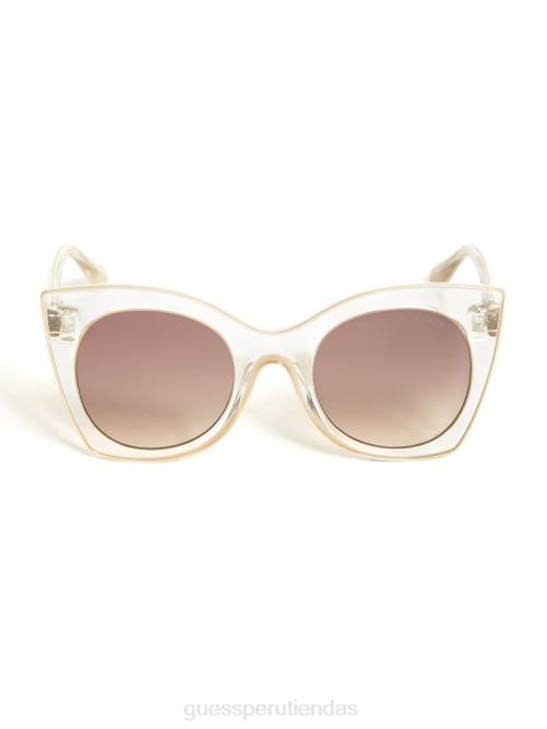 GUESS gafas de sol transparentes tipo ojo de gato mujer 0P8X3718 cristal accesorio
