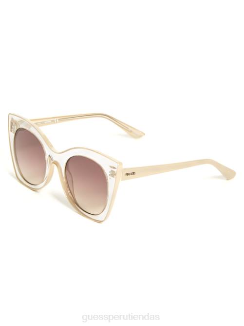GUESS gafas de sol transparentes tipo ojo de gato mujer 0P8X3718 cristal accesorio