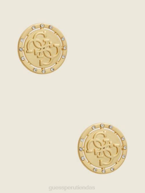 GUESS aretes con logo mujer 0P8X3915 oro accesorio