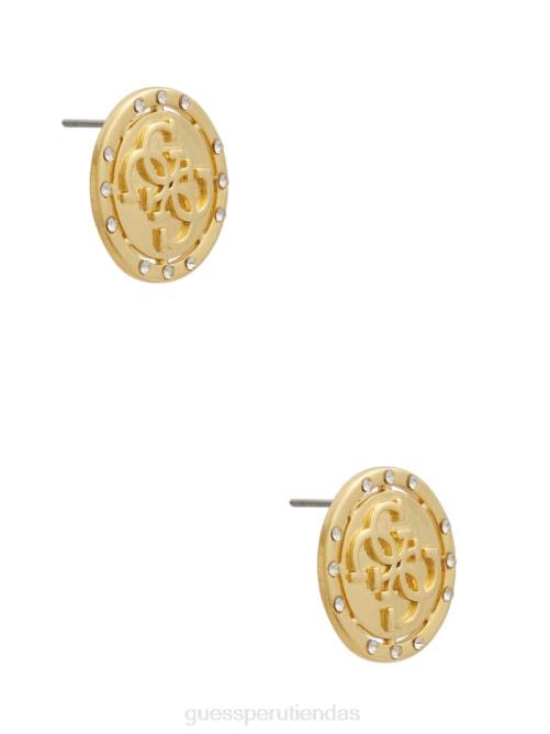 GUESS aretes con logo mujer 0P8X3915 oro accesorio