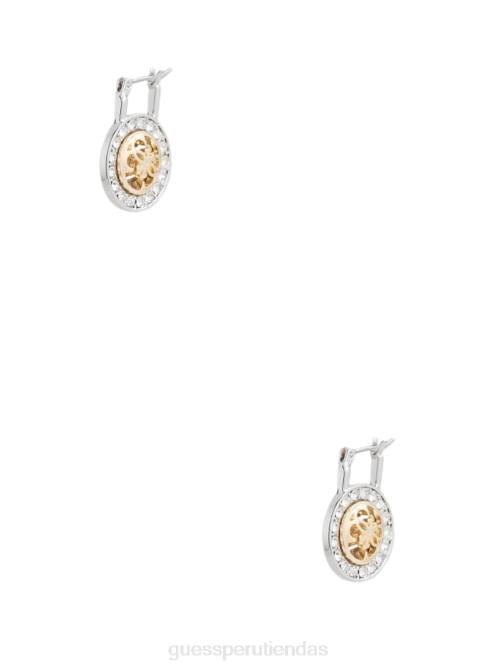 GUESS aretes quattro g en varios tonos mujer 0P8X3838 multi verde rosa blanco accesorio
