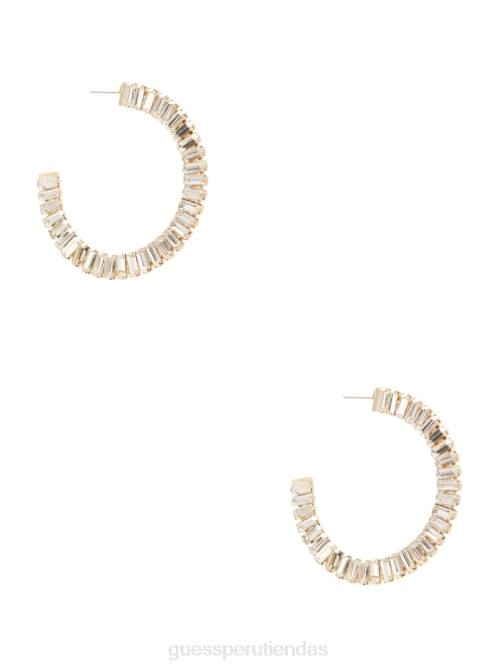 GUESS pendientes de aro baguette mujer 0P8X3885 oro accesorio