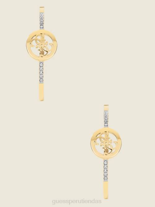 GUESS pendientes de aro quattro g mujer 0P8X3872 oro accesorio