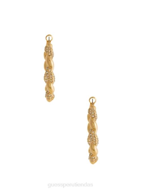 GUESS pendientes de aro retorcidos mujer 0P8X3832 oro accesorio