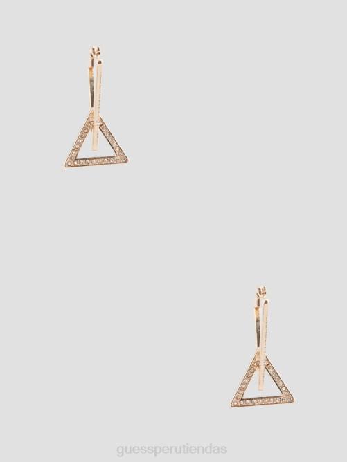 GUESS pendientes de aro triangulares mujer 0P8X3871 oro accesorio