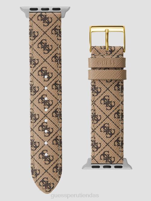 GUESS Correa de cuero con logo de 38-40 mm para Apple Watch mujer 0P8X3591 marrón accesorio