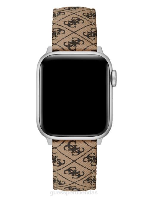 GUESS Correa de cuero con logo de 38-40 mm para Apple Watch mujer 0P8X3591 marrón accesorio