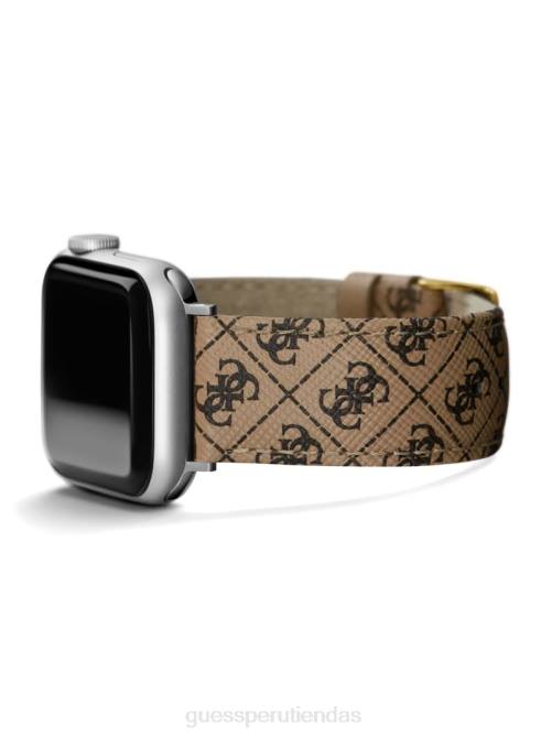 GUESS Correa de cuero con logo de 38-40 mm para Apple Watch mujer 0P8X3591 marrón accesorio