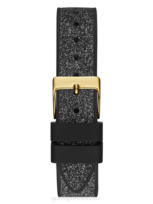 GUESS reloj analógico brillante mujer 0P8X3642 tono dorado y negro accesorio