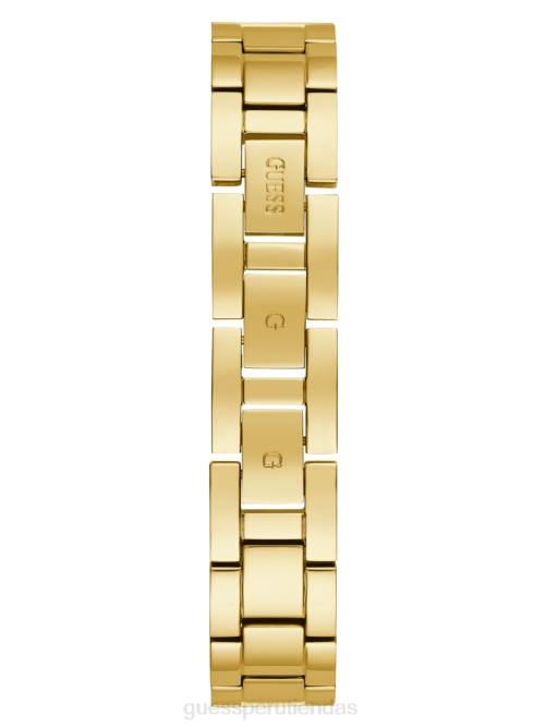 GUESS reloj analógico con cadena de cristal mujer 0P8X3638 oro accesorio