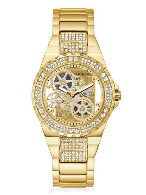GUESS reloj analógico con esfera expuesta mujer 0P8X3593 oro accesorio