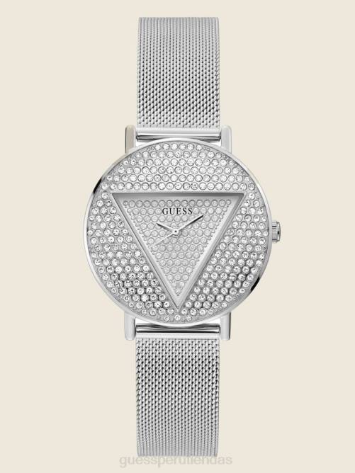 GUESS reloj analógico con logotipo mujer 0P8X3579 plata accesorio