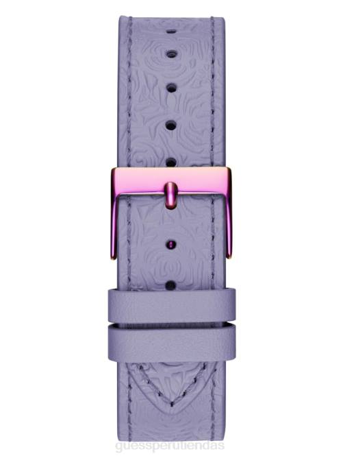 GUESS reloj analógico con recorte floral iridiscente mujer 0P8X3568 púrpura accesorio