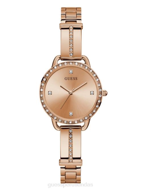 GUESS reloj analógico de cristal mujer 0P8X3595 oro rosa accesorio