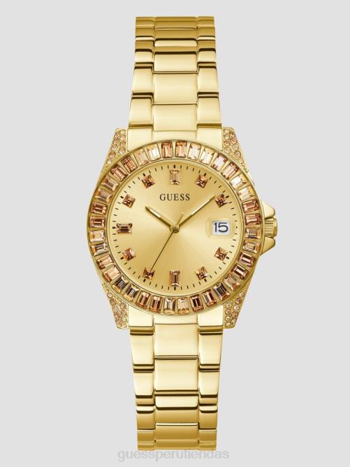 GUESS reloj analógico de cristal mujer 0P8X3615 oro accesorio