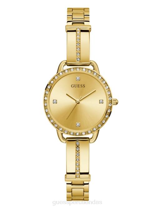 GUESS reloj analógico de cristal mujer 0P8X3647 oro accesorio