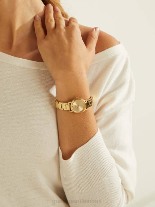 GUESS reloj analógico de diamantes mujer 0P8X3625 oro accesorio