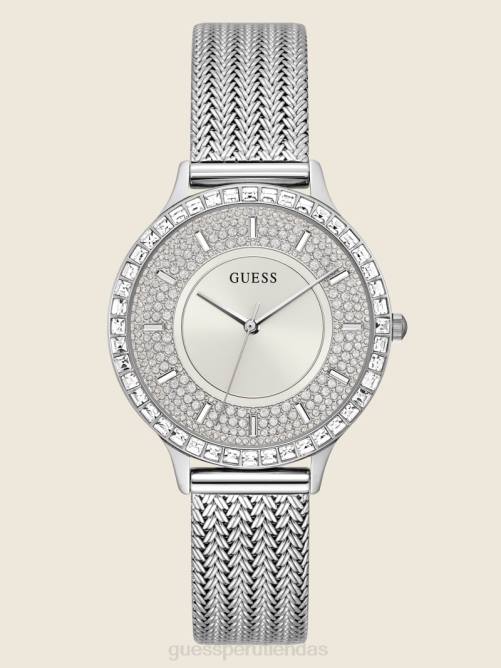 GUESS reloj analógico de malla mujer 0P8X3582 plata accesorio
