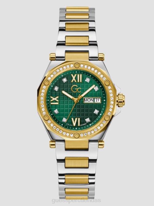 GUESS reloj analógico gc de dos tonos mujer 0P8X3592 verde accesorio