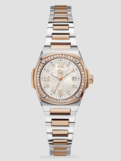 GUESS reloj analógico gc mini de nácar mujer 0P8X3575 oro rosa accesorio