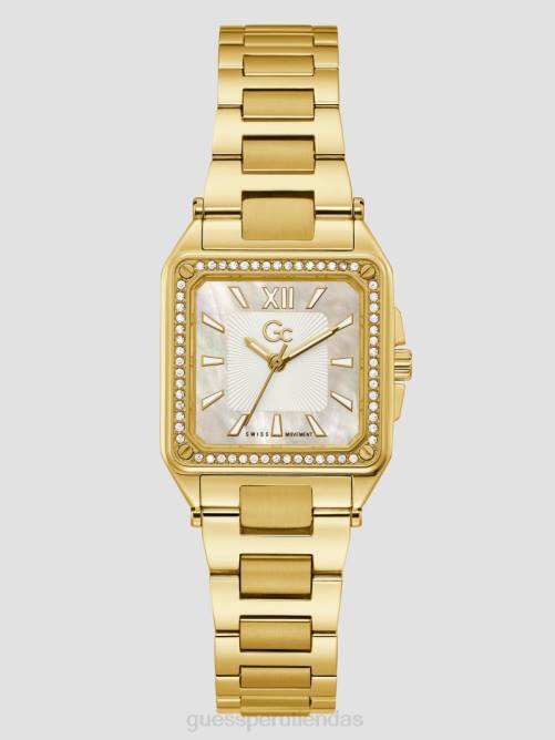 GUESS reloj analógico gc petite cuadrado mujer 0P8X3583 oro accesorio