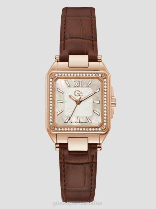 GUESS reloj analógico gc petite de cuero mujer 0P8X3626 marrón accesorio