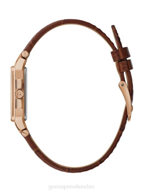 GUESS reloj analógico gc petite de cuero mujer 0P8X3626 marrón accesorio