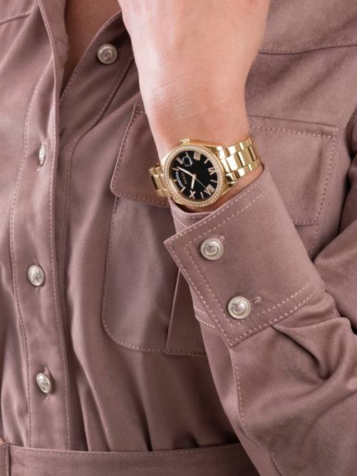 GUESS reloj analógico mujer 0P8X3618 tono dorado y negro accesorio