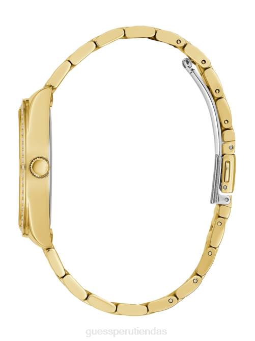 GUESS reloj analógico mujer 0P8X3618 tono dorado y negro accesorio