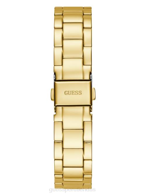 GUESS reloj analógico mujer 0P8X3618 tono dorado y negro accesorio