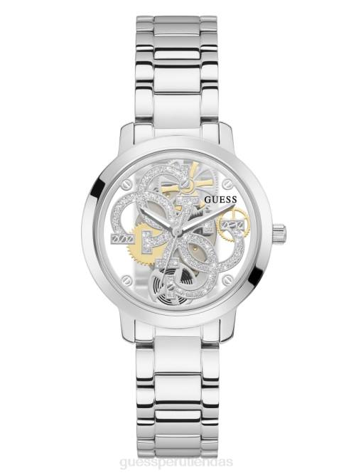 GUESS reloj analogico quattro g clear mujer 0P8X3545 plata accesorio
