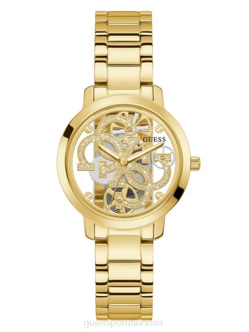 GUESS reloj analogico quattro g clear mujer 0P8X3616 oro accesorio