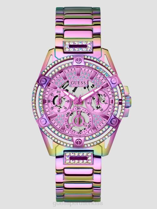 GUESS reloj con aberturas y diamantes de imitación iridiscentes mujer 0P8X3547 vino accesorio
