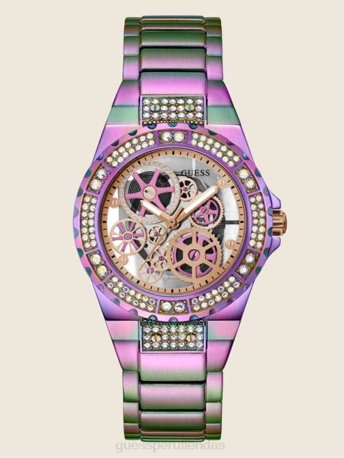 GUESS reloj multifunción con brillo iridiscente mujer 0P8X3584 oro rosa accesorio