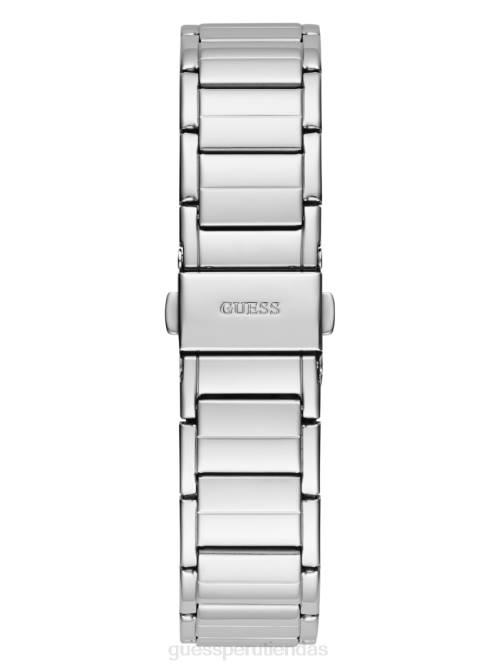 GUESS reloj multifunción con corte de cristal mujer 0P8X3560 plata accesorio