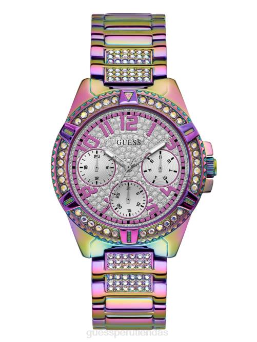 GUESS reloj multifunción de cristal iridiscente mujer 0P8X3539 multi accesorio