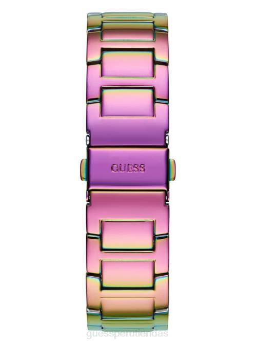 GUESS reloj multifunción de cristal iridiscente mujer 0P8X3539 multi accesorio
