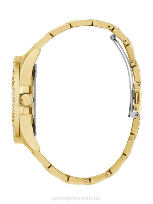 GUESS reloj multifunción de cristal mujer 0P8X3552 oro accesorio