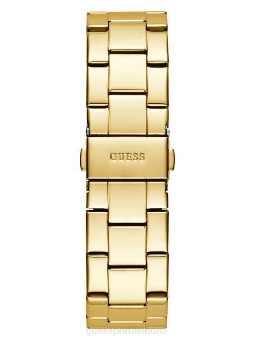 GUESS reloj multifunción de cristal mujer 0P8X3576 oro accesorio