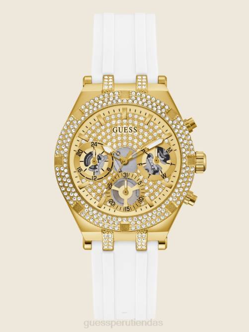 GUESS reloj multifunción de silicona mujer 0P8X3645 oro rosa accesorio