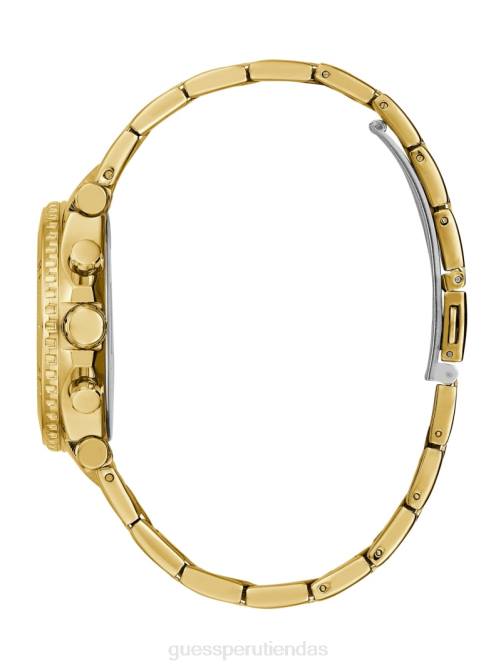 GUESS reloj multifunción mujer 0P8X3581 oro y verde accesorio