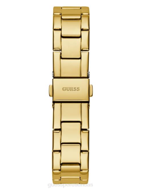 GUESS reloj multifunción mujer 0P8X3581 oro y verde accesorio