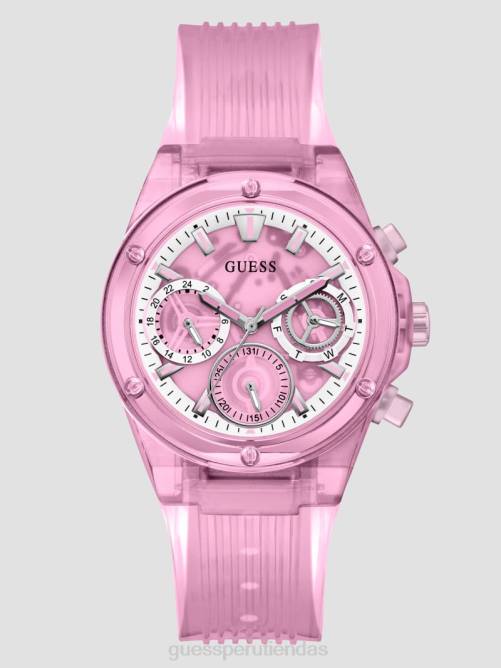 GUESS reloj multifunción transparente mujer 0P8X3622 oro rosa accesorio