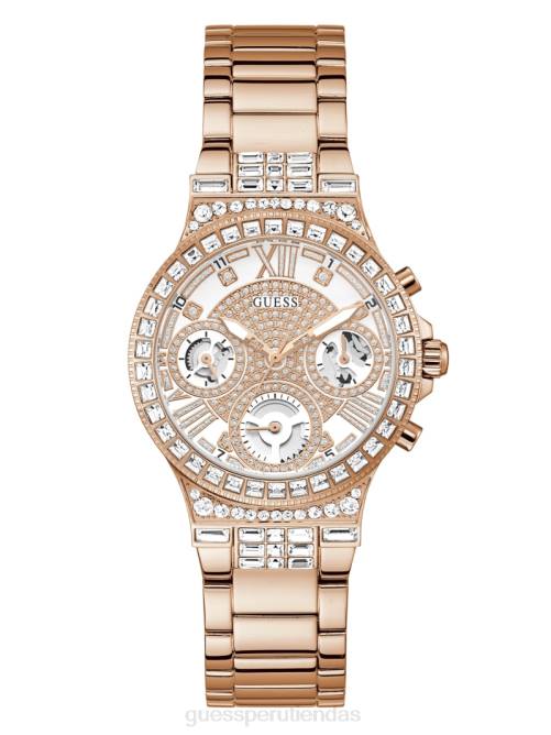 GUESS y reloj multifunción con strass mujer 0P8X3631 oro rosa accesorio