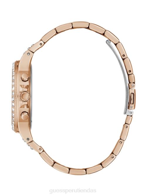 GUESS y reloj multifunción con strass mujer 0P8X3631 oro rosa accesorio